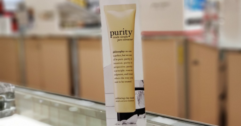 philosophy purity mask on shelf