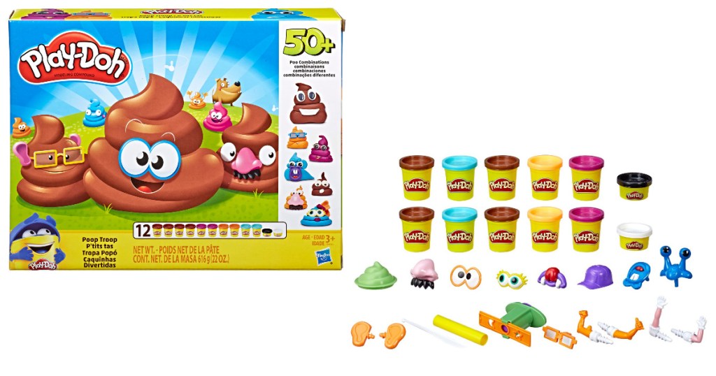 play doh poop troop set and items