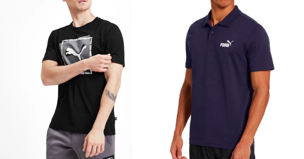 Men wearing Puma Men's Tee and Polo