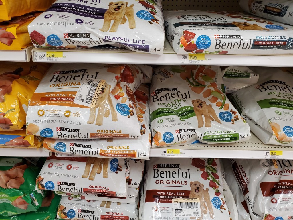 Purina Beneful Dry Dog Food on Target Shelf