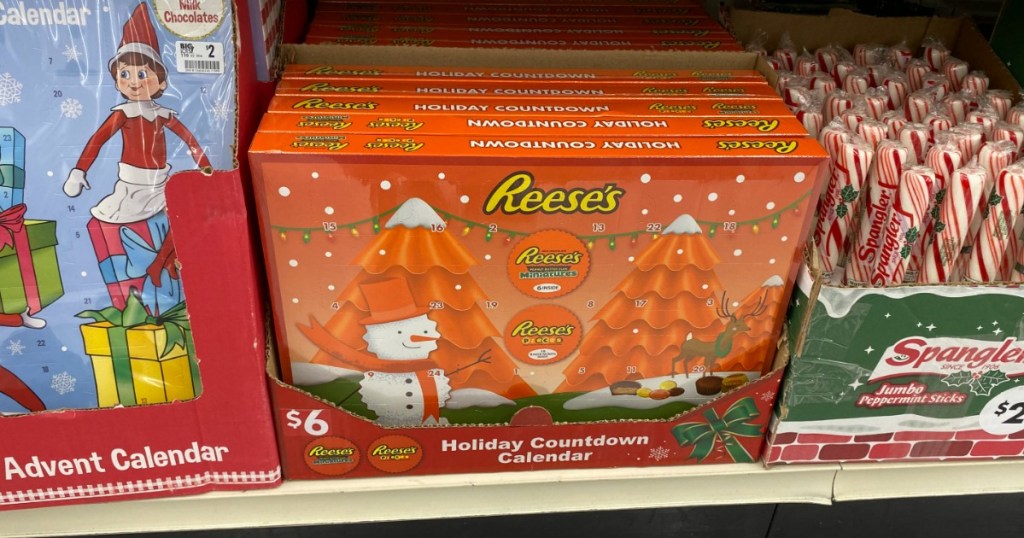 Reese’s Lovers Advent Calendar on store shelf