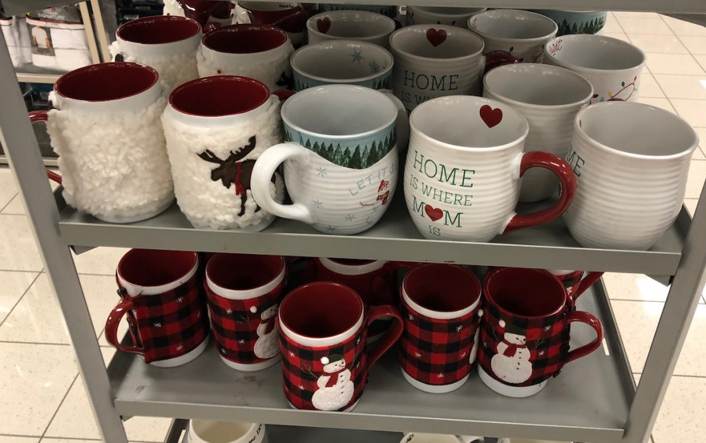 St nicholas Square mugs on shelf at Kohl's