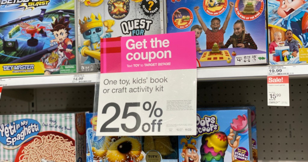 target coupon sign