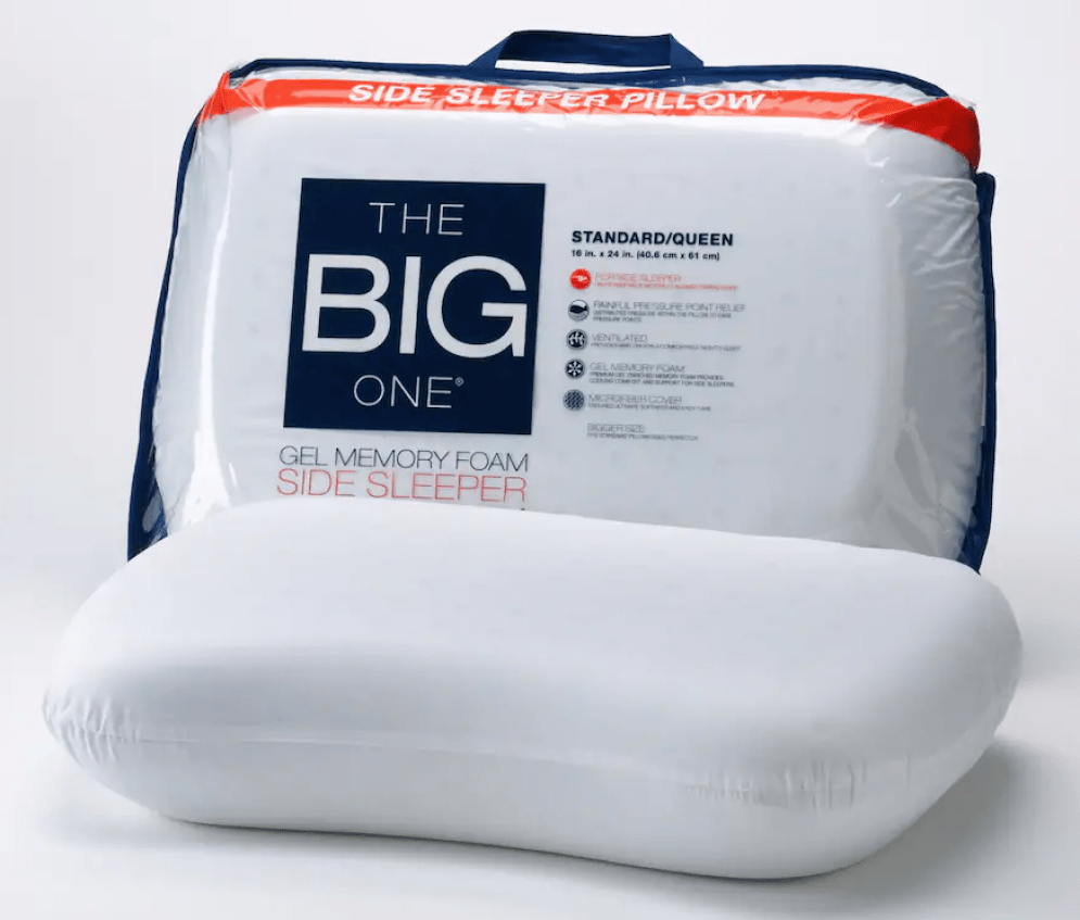 The Big One Gel Memory Foam Side Sleeper Pillow