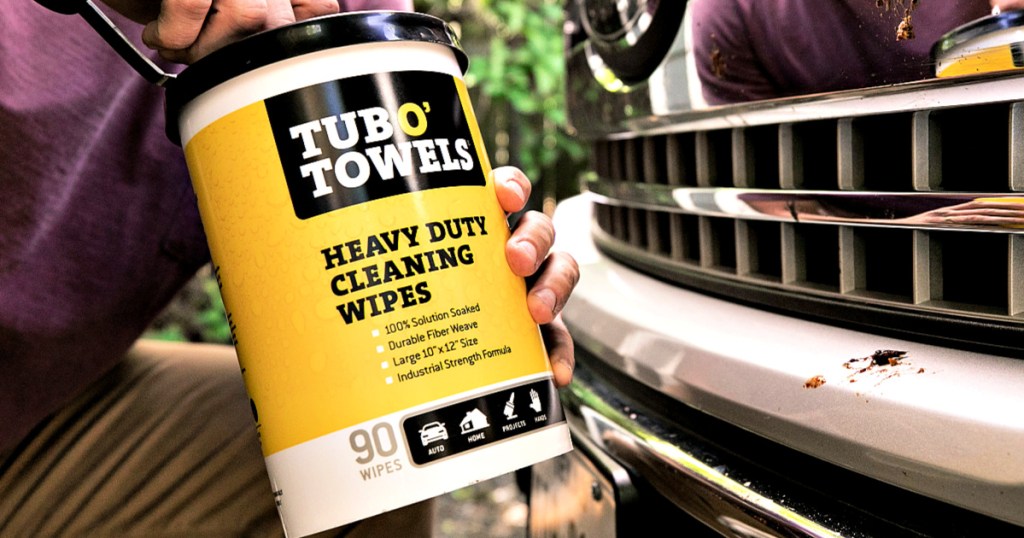 Tub O Towels Heavy-Duty 90-Count Cleaning Wipes