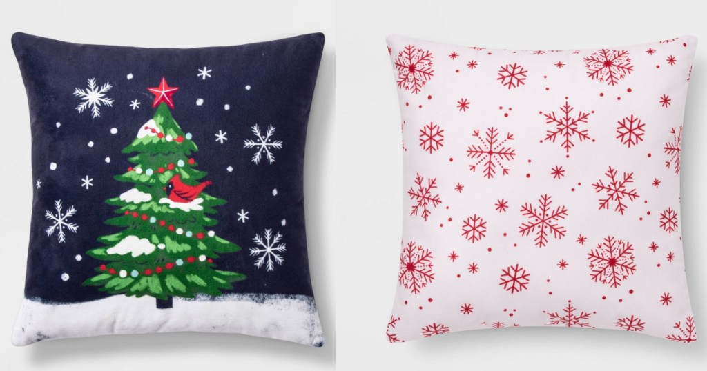 festive throw pillows