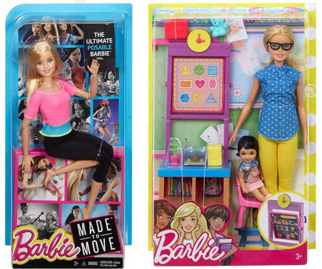 barbie made to move and teacher barbie