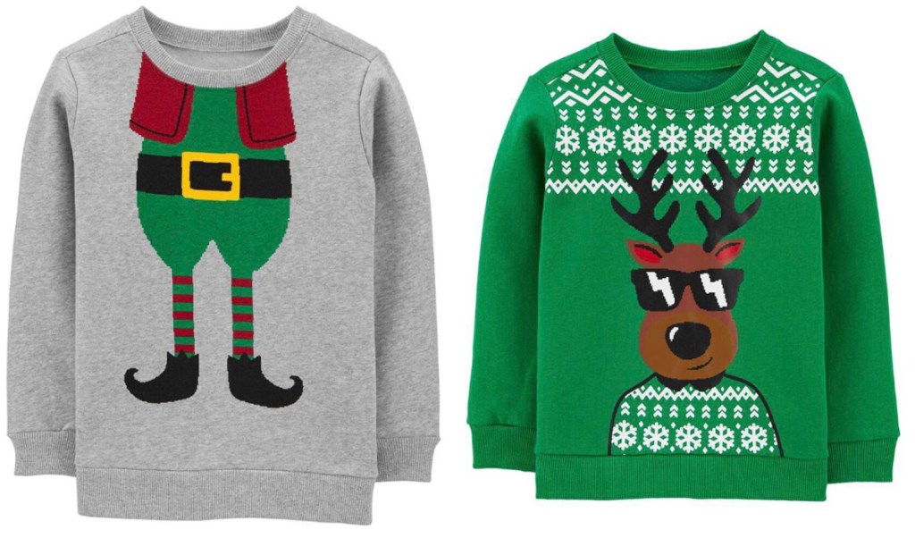 carters christmas sweatshirts