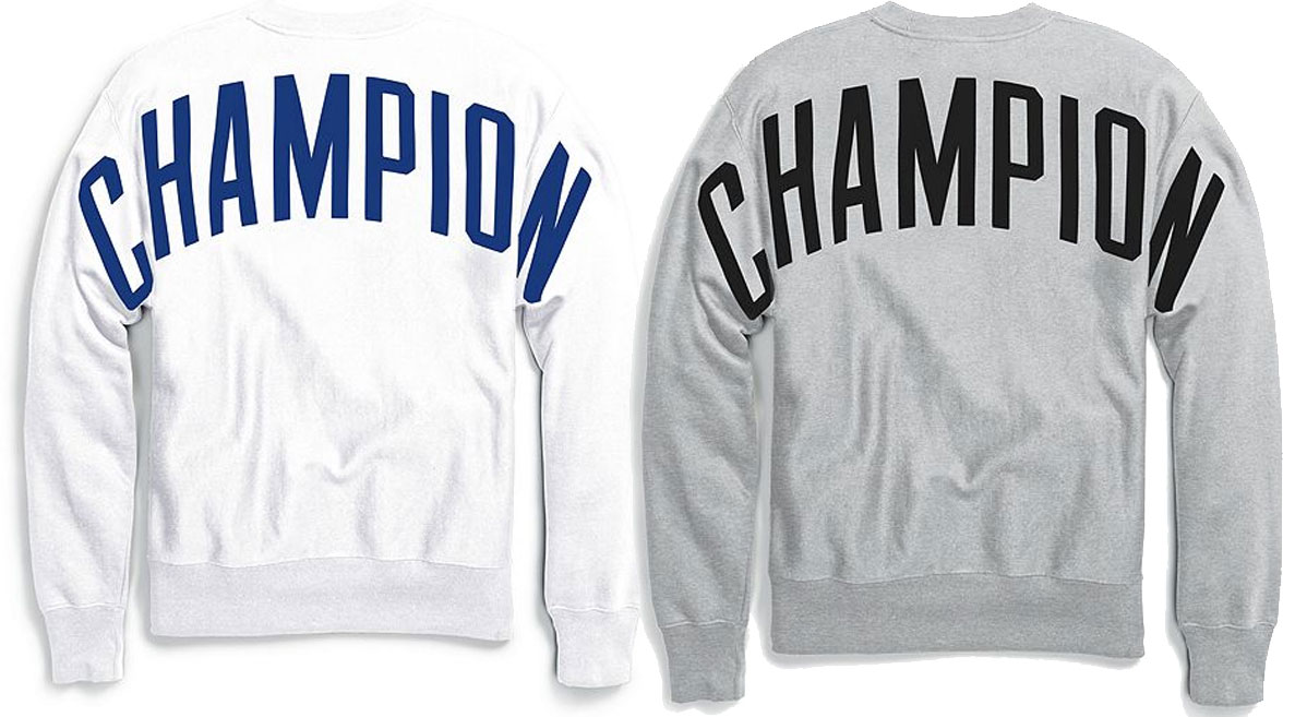 champion men's logo sweatshirts