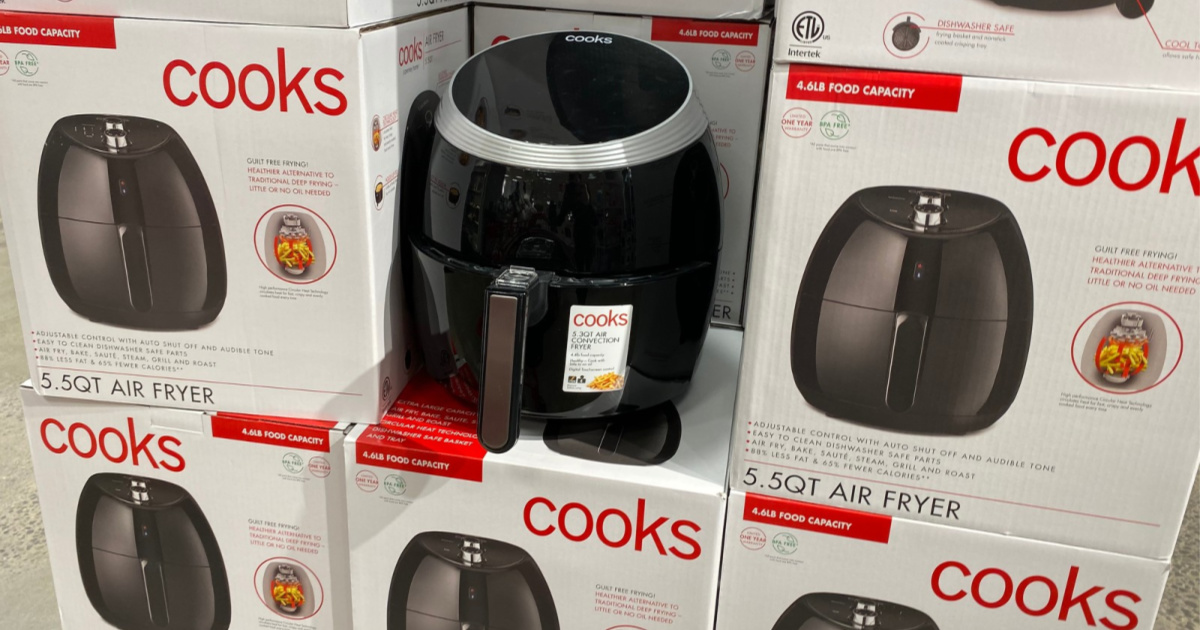 cooks air fryer on display in store