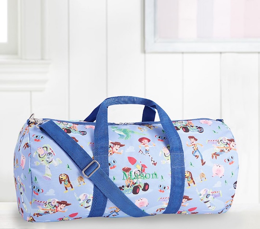 Toy Story duffle in kids room