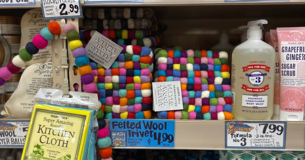 Felted Wool Trivets at Trader Joe's