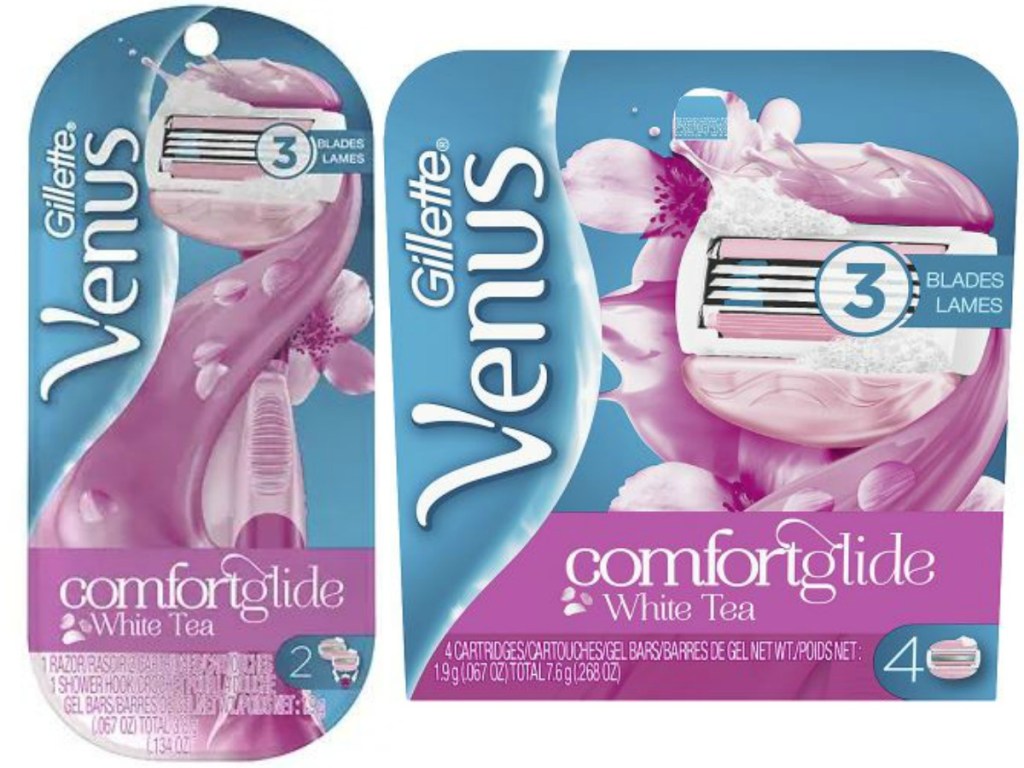 packages of women's razors