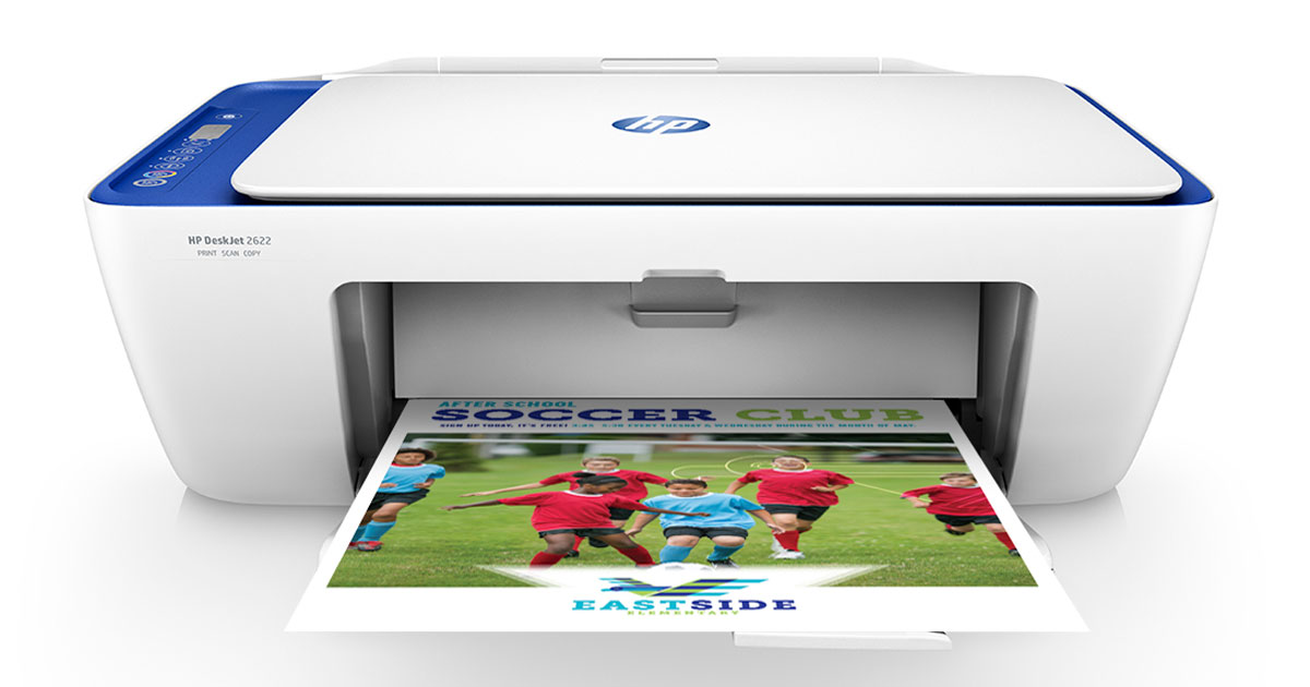 HP DeskJet 2622 All-in-One onlinepact Printer stock image