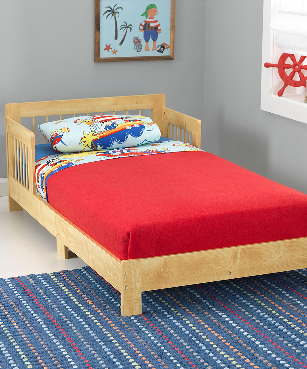 kidkraft toddler bed in boy's room