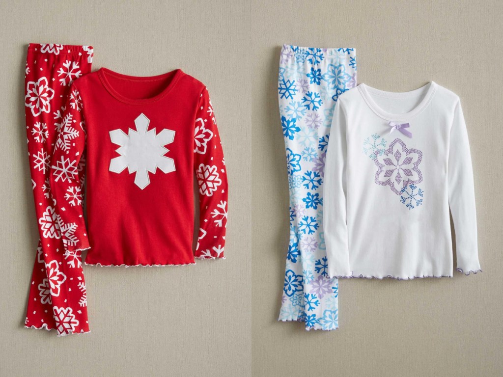 kids-red-snowflake-pjs