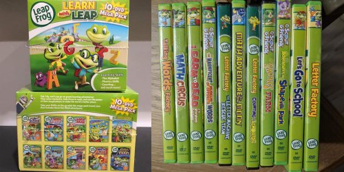 Leap Frog Learn to Leap 10 DVD Mega Pack Only $17.96 (Regularly $33) | Great Gift for Young Readers