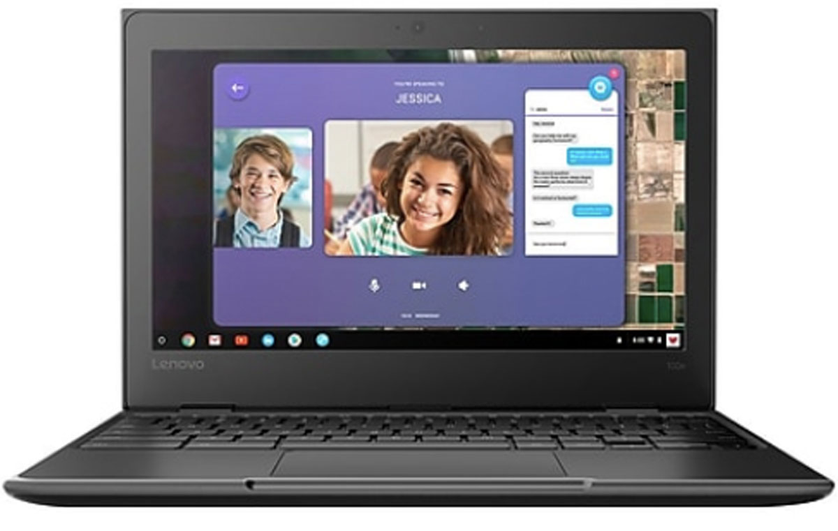 stock image of a Lenovo 11.6" chromebook