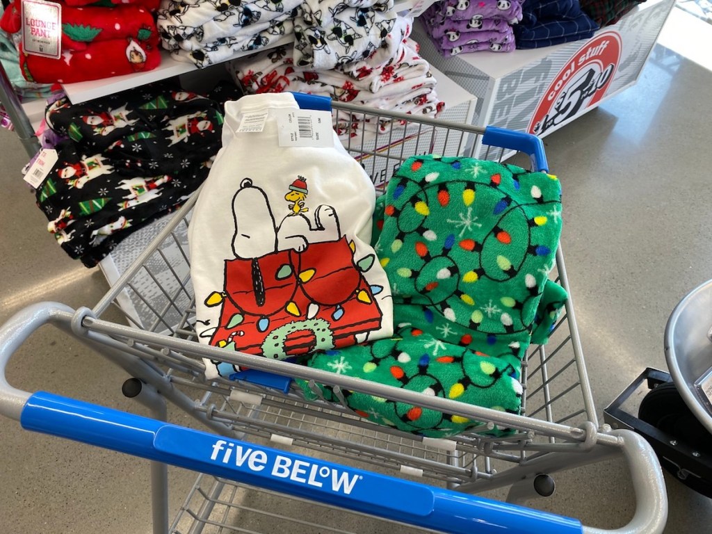 licensed Tees and lounge pants at Five Below