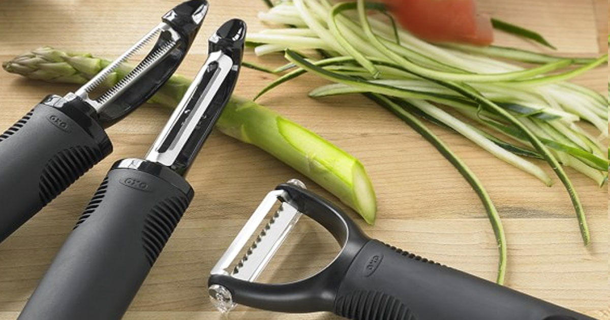 peelers on a cutting board