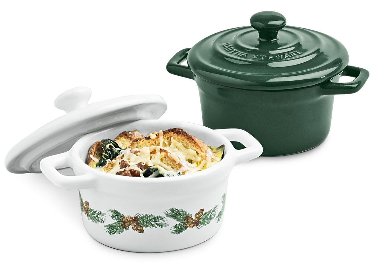 martha stewart pinecone mini dutch ovens