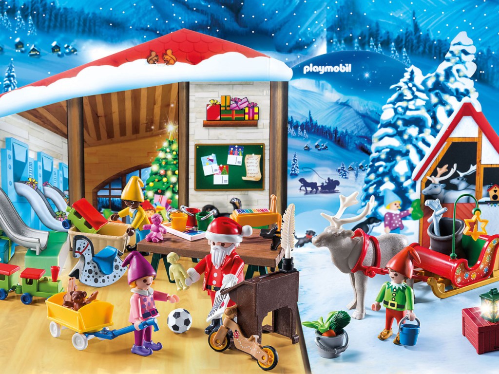 santa workshop scene from the advent calendar