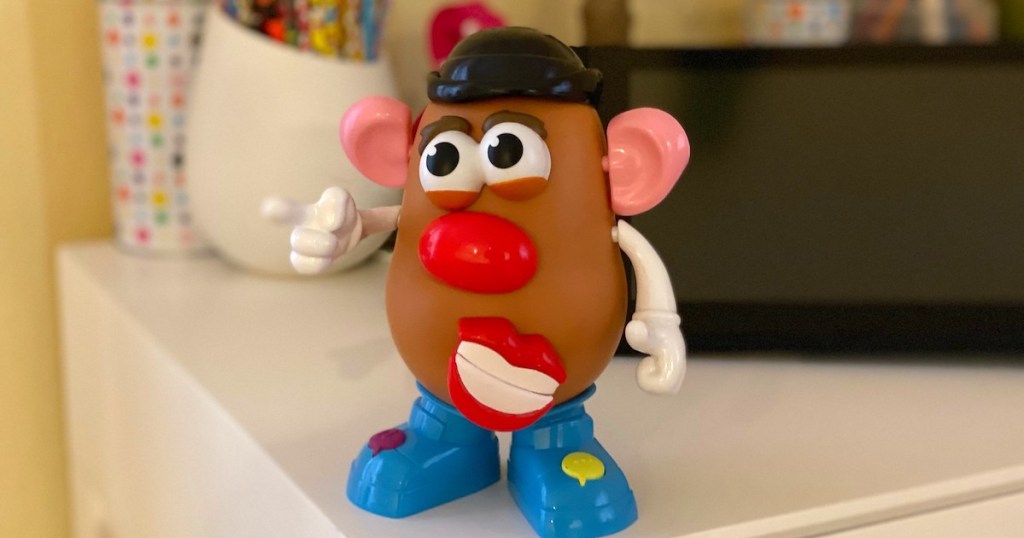 mr potato head with moving lips on desk