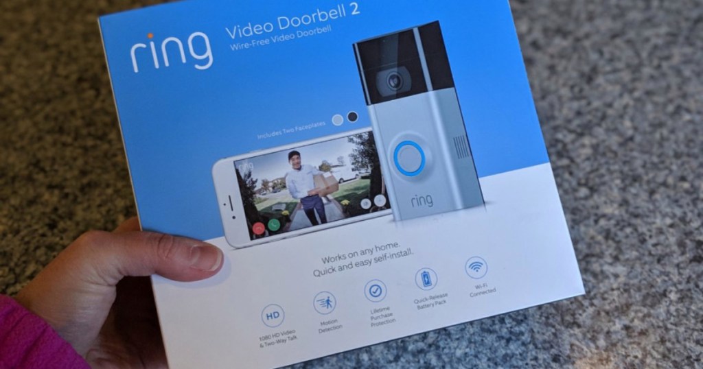 hand holding ring video doorbell 2