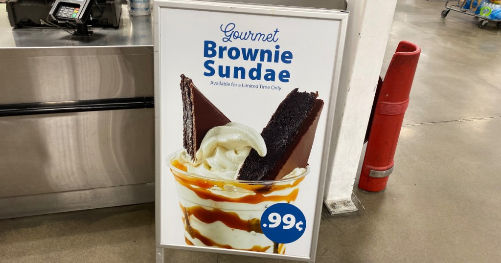 Sam's Club brownie sundae