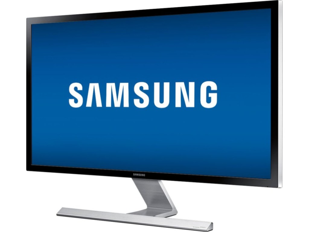 onlineputer monitor with samsung logo on screen