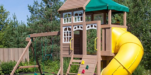 Up to 40% Off KidKraft Wooden Swing Sets at Zulily