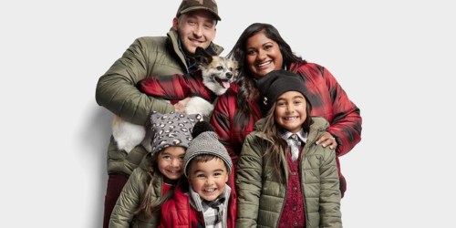 Target Is Selling Matching Puffer Jackets for Your Whole Family (Including Pets!)