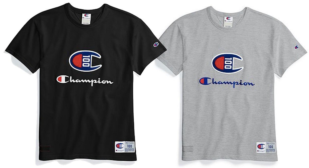 champion logo women's tshirts