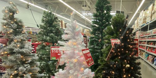 6.5′ Pre-Lit Christmas Tree Only $39 Shipped at Walmart | Multiple Color Options