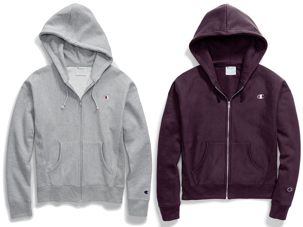 champion women's hoodies zipper