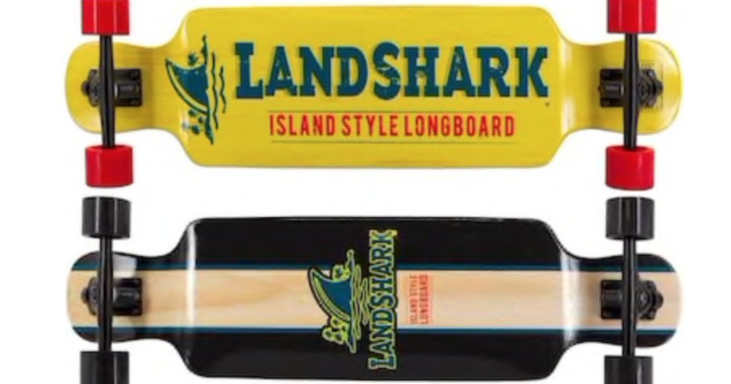 Margaritaville Land Shark Classic Long Board Skateboard