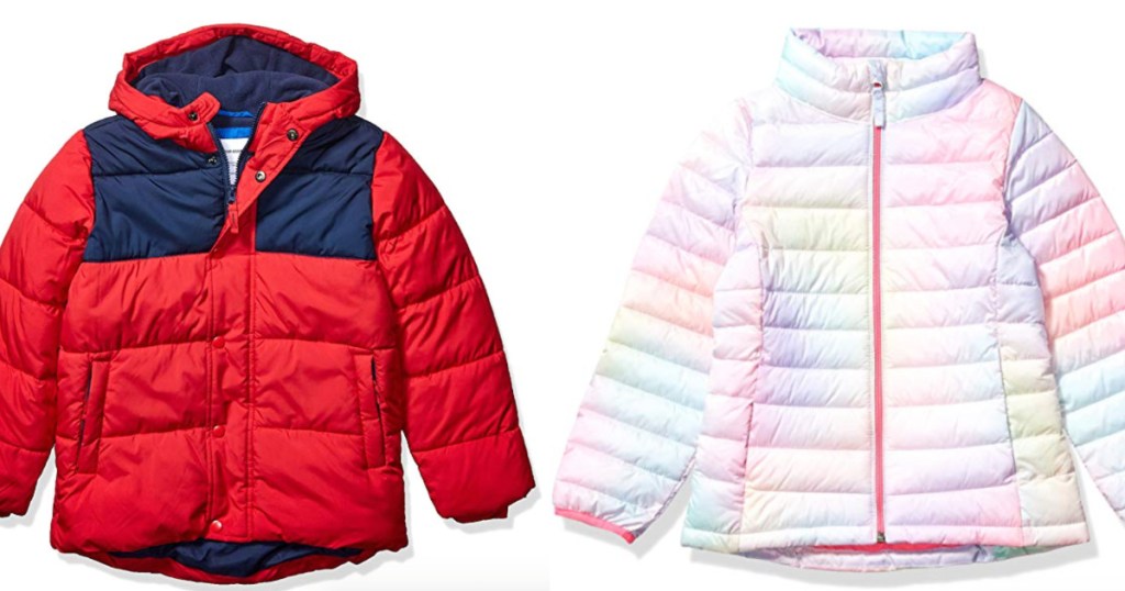 Boys and Girls Amazon Essential Puffer Jackets