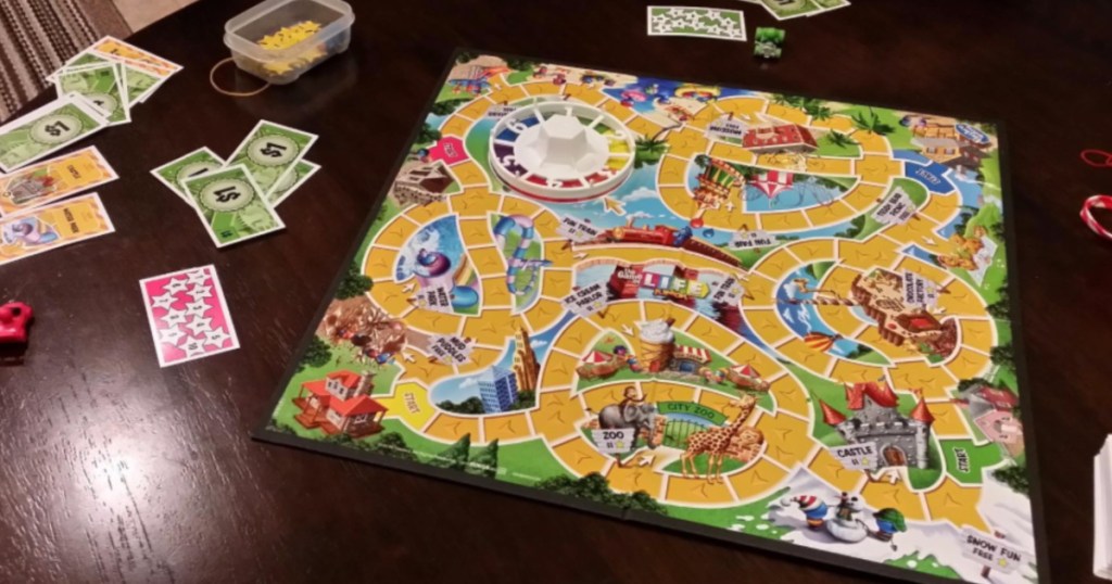 Game of Life Junior on kitchen table