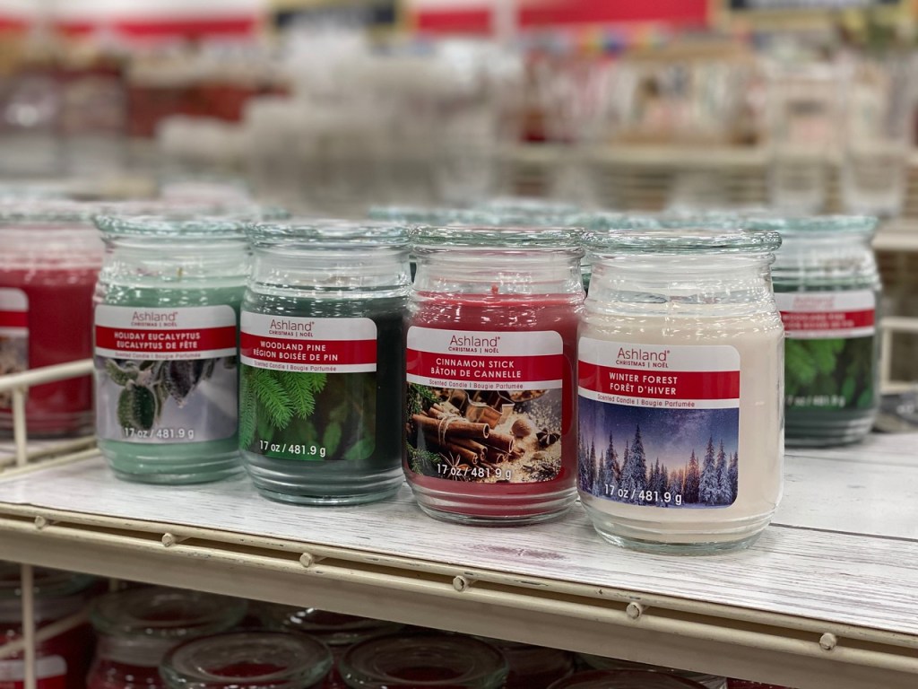 Ashland Candles on Michaels shelf