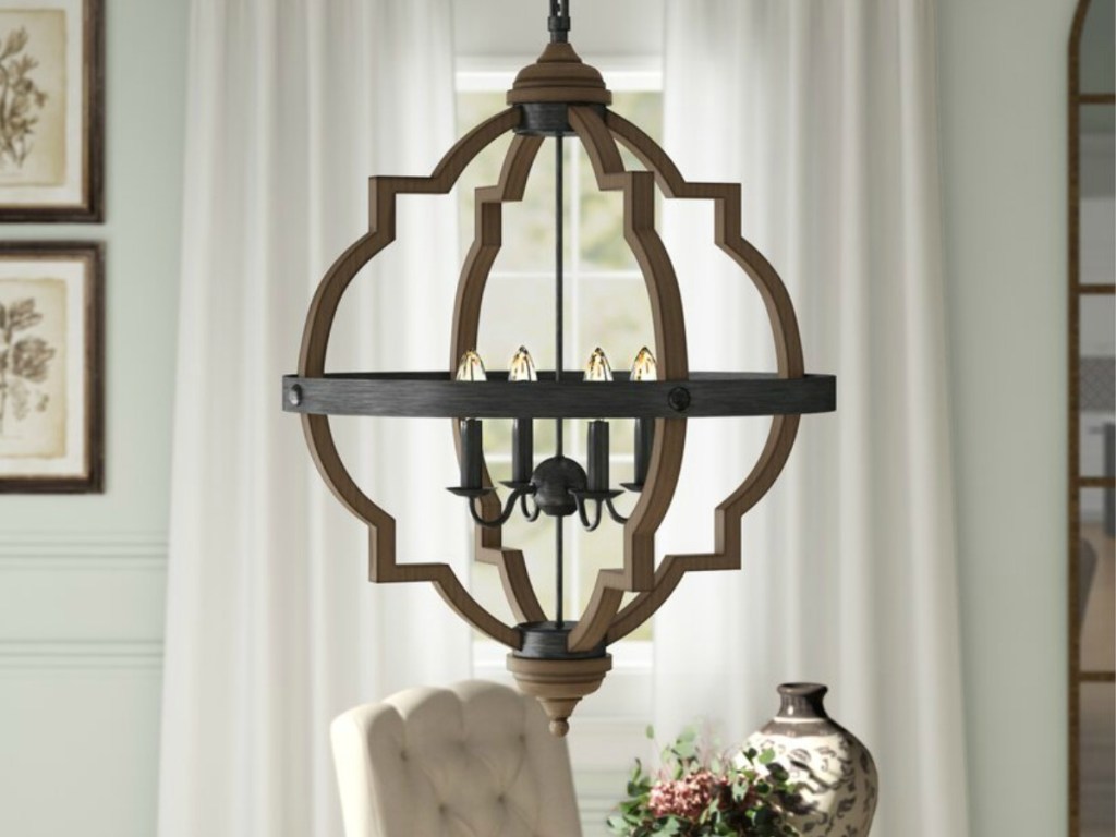 Bennington 4-Light Candle Style Geometric Chandelier