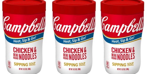 Campbell’s Chicken Noodle Sipping Soup 8-Pack Only $5.70 Shipped at Amazon