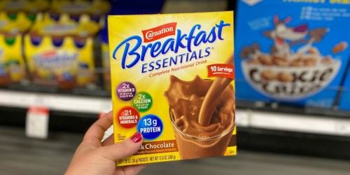 Carnation Breakfast Essentials 10-Count Pack Only $1.83 Each After Cash Back & Target Gift Card