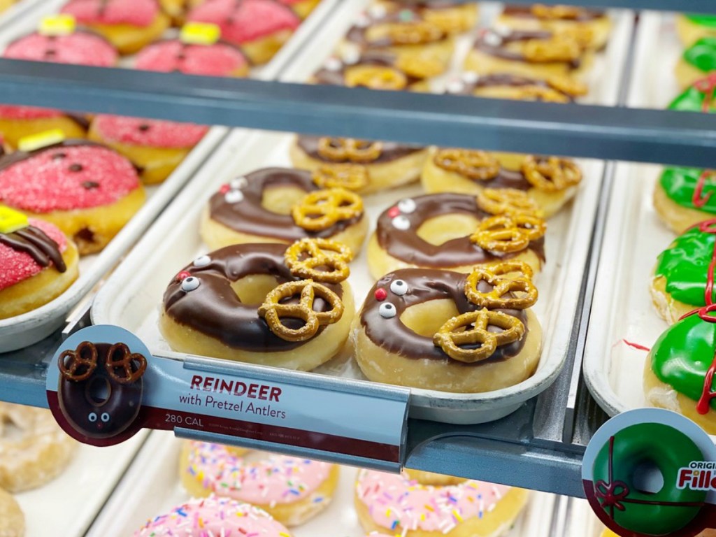 Christmas Doughnuts at Krispy Kreme