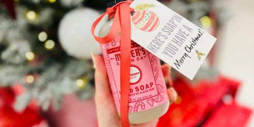 Simple Holiday Hostess Gift Idea: Festive Soaps with Free Gift Tags!