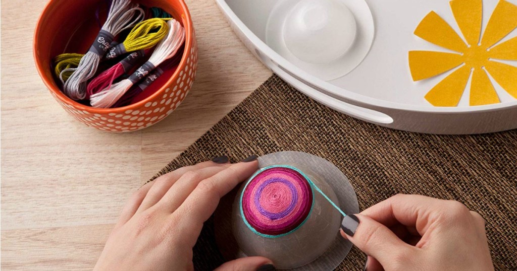 Girl making Craft Bowl Kit