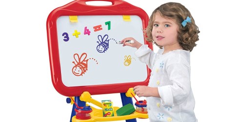 Crayola 4-in-1 Easel w/ Dry-Erase Board & Chalkboard Just $20 at Walmart.online | Folds for Travel & Storage