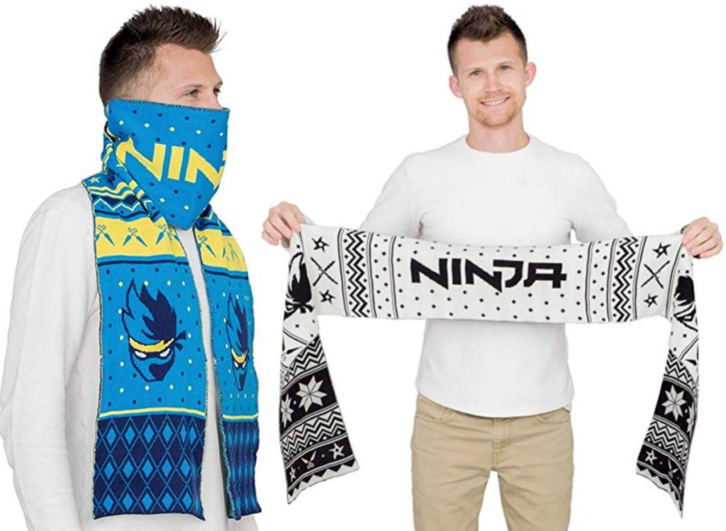 men wearing Fornite Ninja Scarves