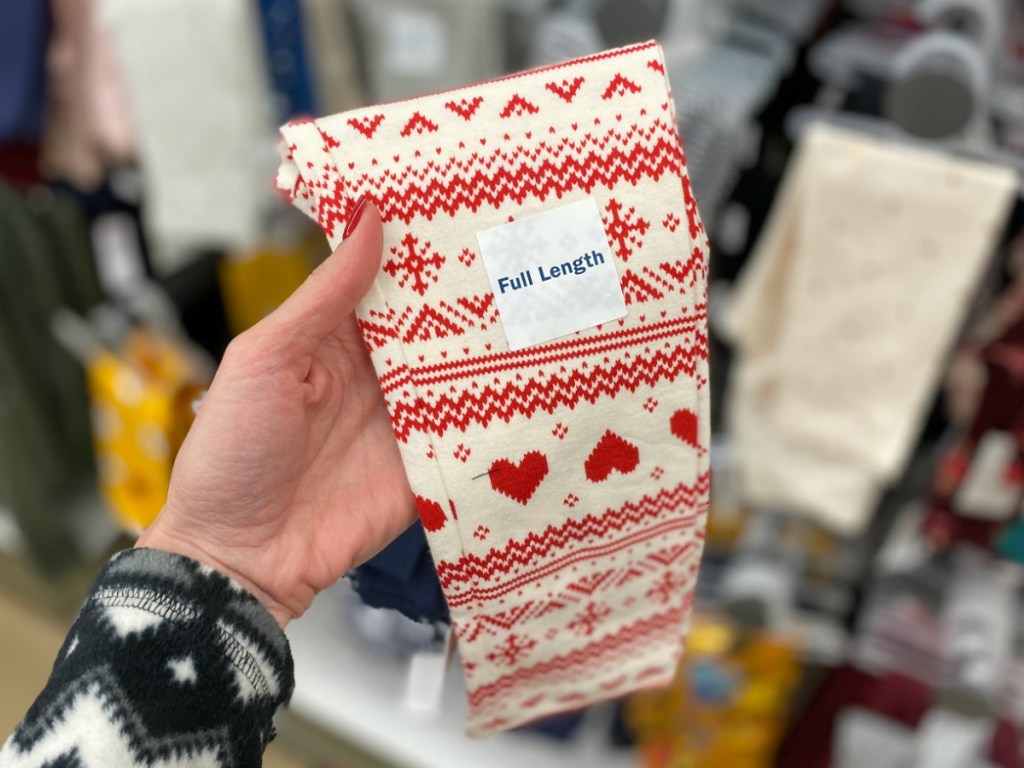 Old Navy Girls leggings in red and white in package