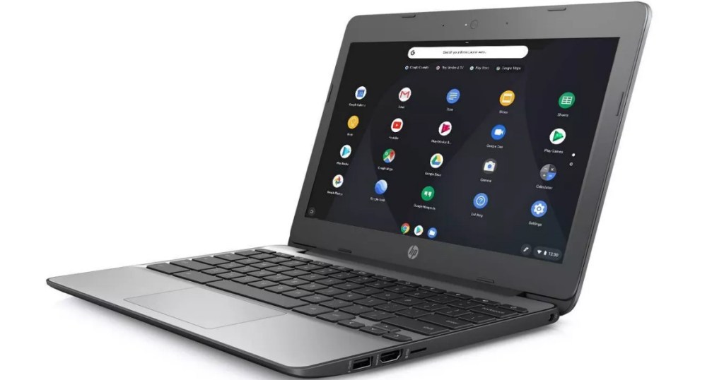 HP Chromebook open to app screen