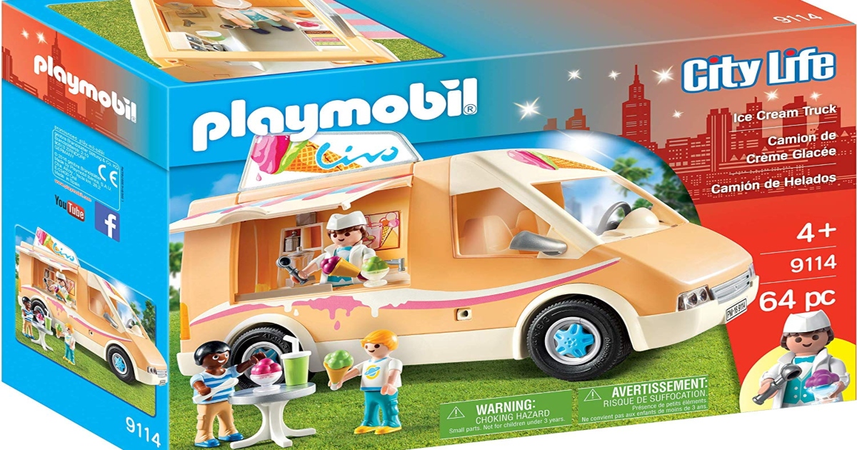 Playmobil Ice Cream Truck Box. With image on front of what the set includes